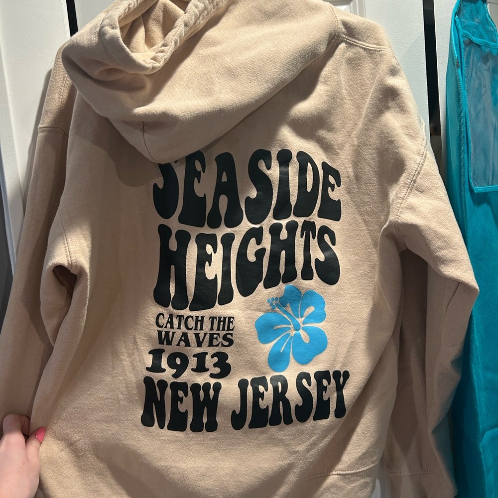 Beige Seaside Heights Hoodie